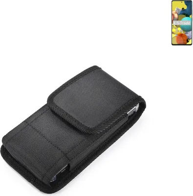 Produktbild von Holster Gürteltasche kompatibel mit Samsung Galaxy A51 5G Holster Gürtel Tasche wasserabweisend Handy Hülle Schutz Hülle Outdoor schwarz K-S-Trade