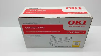 Produktbild von OKI 43381705, Original, OKI C5600, C5700, 20000 Seiten, Laserdrucken, Gelb, Gelb