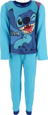 Zdjęcie produktu dla Bawełniana piżama Lilo & Stitch - Wygodna piżama i bielizna nocna dla dzieci 5 lat niebieska