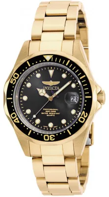 Obrázok produktu pre Invicta Pro Diver 17051 Dámske Hodinky - Kvarcový Pohyb - Nerezová Oceľ s Čiernym Ciferníkom - 37 mm