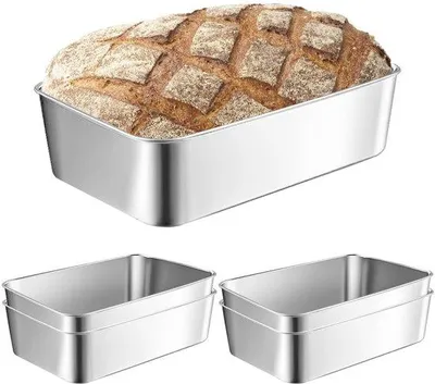 Productafbeelding van Set van 5 RVS Broodvormen voor Perfect Brood