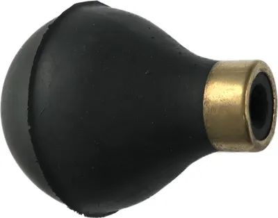 Immagine prodotto di Palla di corno piccola con anello in ottone, nero
