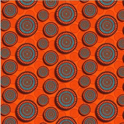 Obrázek produktu pro VENKOVNÍ DEKOSTEZKY Motiv OXFORD oranžové kruhy I DR015