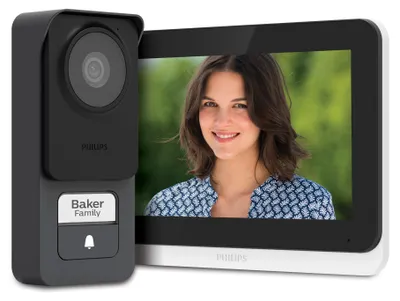 Obrázok produktu pre Dverový videointerkom Philips Lite 2 7-palcový dotykový displej 2 tlačidlá RFID