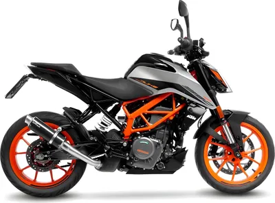 Zdjęcie produktu dla Karbonowy układ wydechowy Slip-On LeoVince GP Corsa do KTM DUKE 390