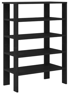Immagine prodotto di vidaXL Portascarpe nero 61x32x87,5 cm Materiale a base di legno