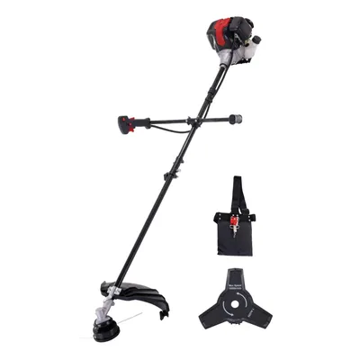 Produktbild von Scheppach Benzin Freischneider BCH31 - 1,0PS | 480mm Rasentrimmer Schnittbreite | 255mm Motorsense Schnittbreite | Seilzugstarter | Bike-Griff