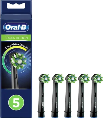 Immagine prodotto di Testina dello spazzolino Oral-B CrossAction 80339542 5 pezzi Nero