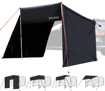 Produktbild von ONVAYA® Auto-Sonnensegel | Schutz vor Wind, Regen, Sonne (UV99) | 6 Aufbauvarianten | Schneller und einfacher Aufbau | Für PKW, Van und Wohnmobil