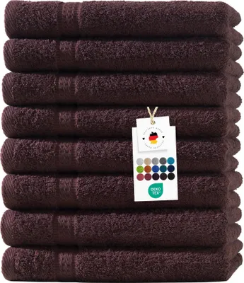 Produktbild von Handtücher 50x100 cm aus 100% Baumwolle im 8er Set, Frottier Handtücher Set 500g/m2