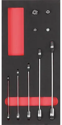 Produktbild von FORMAT Modul Doppelmaulschlüssel 8-tlg. 6-22mm, Ausführung:9-teilig_3192, Gewicht:nv, Modul:nv, Maße:188 X 395 mm, Abmessung L x B:188 X 395 mm