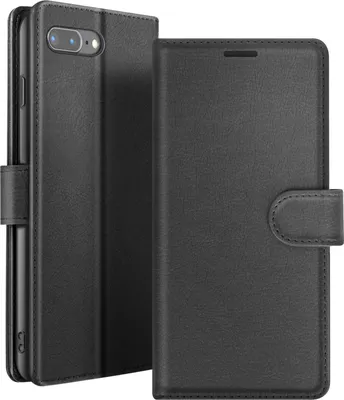 Immagine prodotto di Zanaé, custodia a portafoglio per iPhone 8 Plus / 7 Plus con patta magnetica, nero