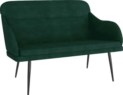 Obrázok produktu pre vidaXL Lavica tmavozelená 110x76x80 cm Velvet