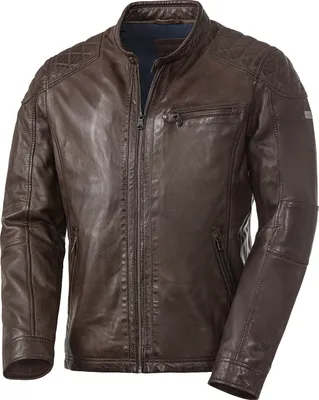 Produktbild von Ross&Cole Herren Lederjacke, hochwertiges Lammnappa-Leder