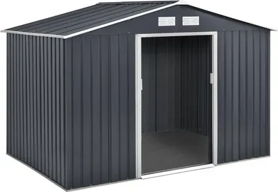 Produktbild von Gerätehaus aus Metall "Vegas" - 5,29 m2 (4,83 m2 Bodenfläche) - Grau