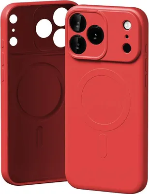 Produktbild von Mercury Halbsilikon MagSafe Hülle für iPhone 17 Pro Max Rot