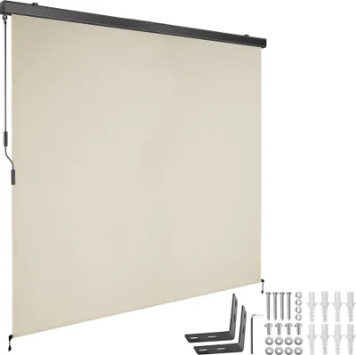 Produktbild von tectake® Senkrechtmarkise Eloise verschiedene Größen inkl. Wandhaltern