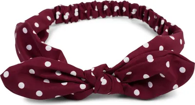 Obrázek produktu pro styleBREAKER Dámská čelenka do vlasů se vzorem teček, mašle a gumička, čelenka, čelenka, pinup, rockabilly, šperky do vlasů 04026036