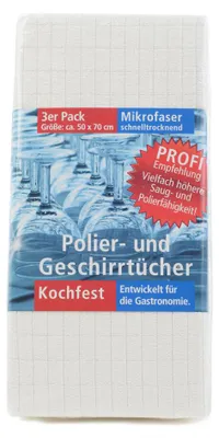 Produktbild von Gözze Geschirrtuch Creme 50x70cm 3er Pack