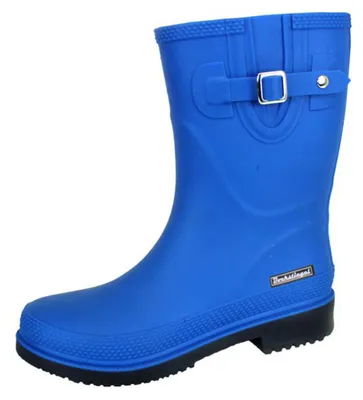 Produktbild von Bockstiegel Damen Gummistiefel Regenstiefel Lotte-K – Kurzstiefel Gummistiefel für Frauen mit Zierschnalle in Kobalt Blau Größe 42
