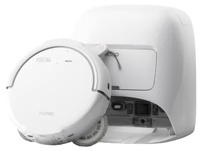 Immagine prodotto di DJI ROMO: Robot aspirapolvere con funzione di lavaggio e stazione di ricarica, controllabile tramite app
