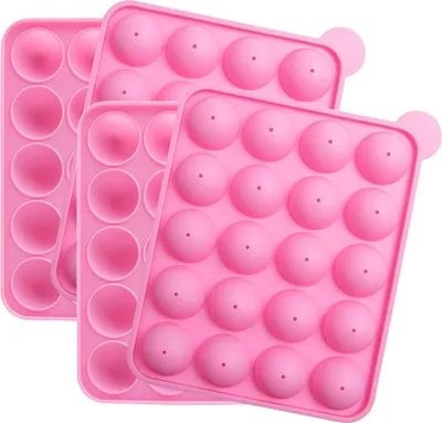 Produktbild von 2 Stück 20 Silikon Cake Pop Form - Tolles für Bonbons, Lutscher und Party Cupcake
