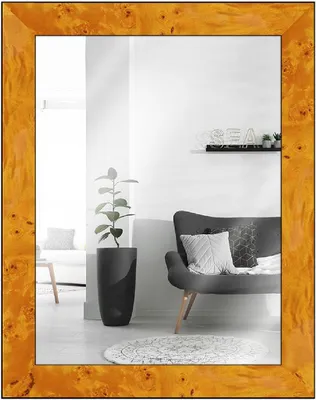 Produktbild von Wandspiegel aus hellem Wurzelholz 50x60 cm - MendeFrames