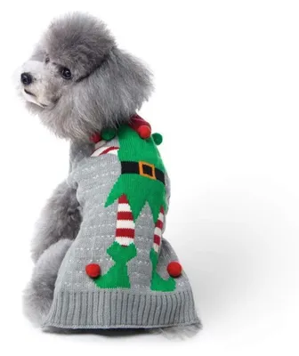 Immagine prodotto di Maglione per cani, costume da clown, maglione in maglia, abbigliamento per animali domestici invernale, taglia S