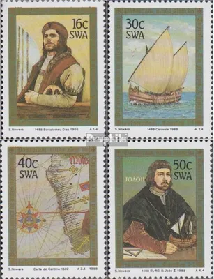 Produktbild von Briefmarken Namibia - Südwestafrika 1988 Mi 617-620 (kompl.Ausg.) postfrisch Seereise von B. Diaz