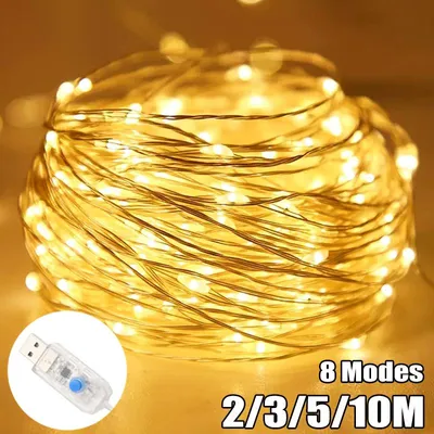 Zdjęcie produktu dla Lampki choinkowe LED MasterLED - 30 LED - 2700K ciepła biel - zasilanie bateryjne - dekoracja wnętrz - 2 tryby - przytulne oświetlenie zimowe