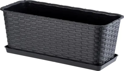 Obrázok produktu pre Držiak na kvetináč na balkón - Držiak - Dĺžka 40 cm - Antracitová farba