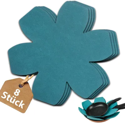 Productafbeelding van Kookplaatbescherming - Set van 8 - 20 cm - Keramiek - Hittebestendig