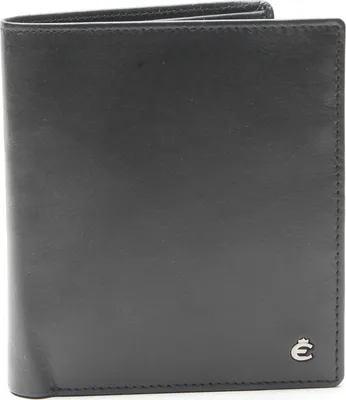 Produktbild von Esquire Leder Geldbörse Harry RFID Wallet High with Flap Black schwarz
