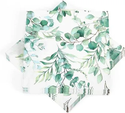 Image de Serviettes vert menthe 33 x 33 cm pour mariage