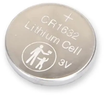 Immagine prodotto di Batteria a bottone CR1632, 3 V, confezione da 2 pezzi