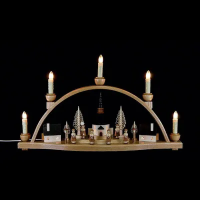 Productafbeelding van Schwibbogen "Seiffener Kirche" (52x30x14 cm) van Knuth Neuber