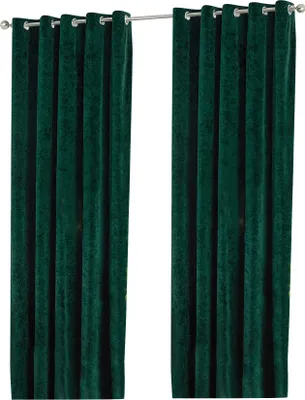 Produktbild von Paoletti - Ösenvorhänge "Verona", Pannesamt RV2106 (Vorhanglänge: 228,6 cm x Vorhangbreite: 182,88 cm) (Smaragdgrün)