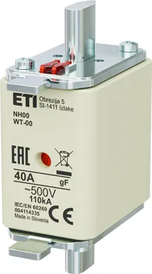 Productafbeelding van Beveiligingsschakelaar - NH00/WT-00, nominale stroom 40A, spanning 500V - flink