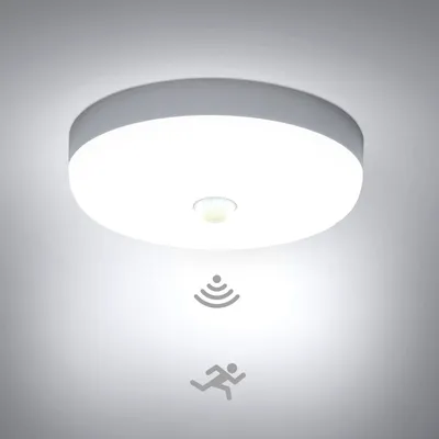 Productafbeelding van LED plafondlamp met bewegingsdetector, 15W, 6500K, waterdicht IP56