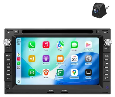 Produktbild von Mit Rückfahrkamera CD Autoradio 7 Zoll 4+64GB für VW Golf 4 Polo 9N 9N3 Passat B5 mit CarPlay Android Auto Navi Bluetooth DAB+ Android 4G LTE