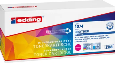Produktbild von edding EDD-1074 magenta Toner ersetzt brother TN-247M