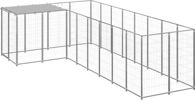 Produktbild von Hundezwinger Silbern 6,05 m² Stahl