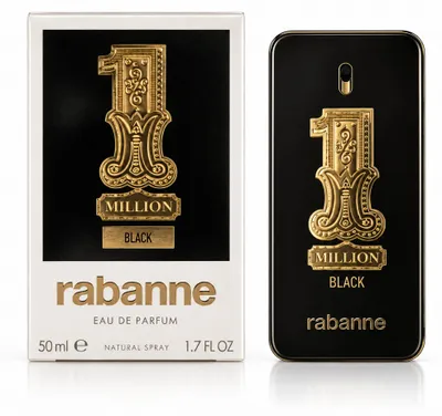 Immagine prodotto di Rabanne 1 Million Black, profumo da uomo, 50 ml, profumo liquido, spray, contiene: alcol denaturato, profumo (fragranza), acqua, butil metossidibenzoilmetano, linalolo,..., confezione singola, Immagine generata dall'IA