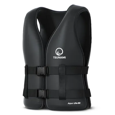 Produktbild von TSUNAMI Schwimmweste Aqua Lite 50 für SUP & Kajak, XXL, schwarz