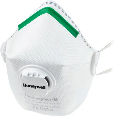 Produktbild von Honeywell Atemschutzmasken-Set, faltbar Serie 4000, Filter: P2V 10 Stk