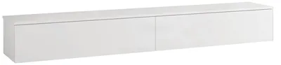 Produktbild von TV Lowboard FIGO 01, weiß, 200cm breit, 28cm tief, mit PUSH-TO-OPEN und ABS-Kanten