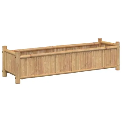 Image de vidaXL Bac à plantes 100x30x25 cm bambou