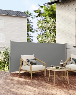 Produktbild von Ausziehbare Seitenmarkise - Sicht- und Sonnenschutz - Rostbeständig - 140×300 cm - Weiß