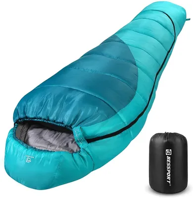 Immagine prodotto di Sacco a pelo Mummyslaapzak, leggero e idrorepellente, ideale per il campeggio