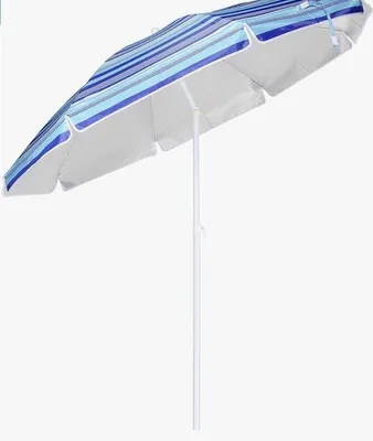 Image de Parasol en aluminium de 200 cm de diamètre avec protection UV et piquet de sol robuste